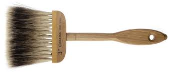 Badger hair brushes are great for getting rid of small runs and air bubbles. 6835 Escoda Badgerbrush 4 Rows Of Pure Badger