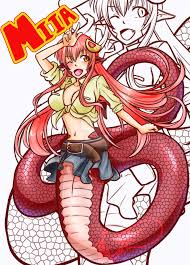 Miia Lamia by C-Merc | Lamia, Monster musume, Anime