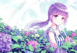 In the manga series, the character was sent to. Anime Girl Purple Wallpapers Top Free Anime Girl Purple Backgrounds Wallpaperaccess