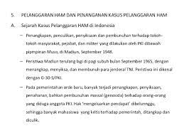 Sebutkan 5 Contoh Pelanggaran Ham Yang Pernah Terjadi Di Indonesia Brainly Co Id