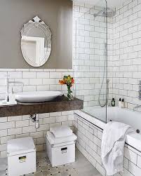 Home Tour A Modern Vintage Home White Bathroom Tiles Bathroom Style White Subway Tile Shower