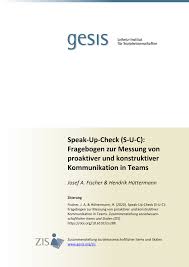 Frageboegen und psychologische tests fuer paartherapie und sexualberatung. Pdf Speak Up Check S U C Fragebogen Zur Messung Von Proaktiver Und Konstruktiver Kommunikation In Teams