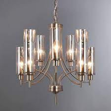 Augusta Satin Brass 10 Light Ceiling Fitting Dunelm Light Fittings Living Room Ceiling Lights Lounge Ceiling Lights