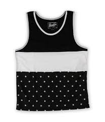 bkc mens pieced flag tank top