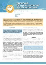 Three common forms of botulism are: Injection De Toxine Botulique Dr Dupeyron