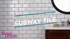 Installing subway tile in shower. How To Install Subway Tile Youtube