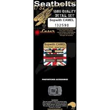 (designed to be used with wingnut wings kits) this set contains a super detailed resin wicker seat with open weave strip and a choice of both plain leather and tufted 5 button padded seat cushion. Sopwith Camel Seatbelts 1 32 132590