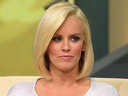 Mccarthy's hair is chopped about an inch past the chin and the layers. Jenny Mccarthy S Warrior Spirit