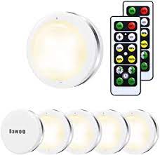 Slimline white or single color led controller. Under Cabinet Lights Bawoo Wireless Led Puck Lights Remote Control 4000k Natural White Brightness Dimmable Battery Powered Touch Closet Cupboard Kitchen Wardrobe Lights 6 Pack Amazon Co Uk