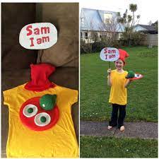 Sam I Am Green Eggs And Ham Book Week Easy Costume Halloween Kids Cosplay Book Week Book Week Costume Book Costumes Boys