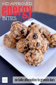 Kid Approved No Bake Energy Bites Recipe Granola Bars Alternative Homemade Granola Bars Food Energy Bites Recipes