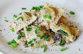Meanwhile, lightly dust a work surface or a pastry mat with flour. Homemade Ravioli With Goat Cheese And Spinach Filling Julia S Album