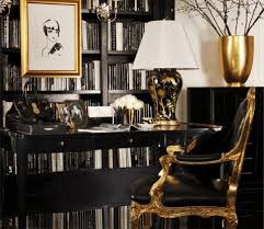 Black And Gold Art Deco Interior A Glamorous Life Elegant Living Room Ideas Gold Interior Design Gold Interior Interior