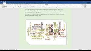Maybe you would like to learn more about one of these? Create A Word Cloud In Microsoft Word Youtube