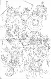 Avengers Assemble By Clayton Henry On Deviantart Colorir Herois