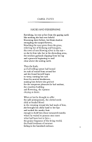 Hades And Persephone By Carol Tufts Poetry Magazine Hades And Persephone Greek Mythology Quotes Persephone