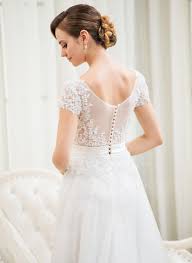 Us 216 00 A Line Princess Scoop Neck Sweep Train Tulle Lace Wedding Dress With Beading Sequins Jj S House Ball Gowns Wedding Wedding Dresses Lace A Line Wedding Dress