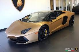 Its lamborghini aerodynamics represent the most futuristic ever designed: Unique Brushed Gold Lamborghini Aventador For Sale Gtspirit