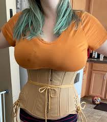 First time using a corset for waist training. Im super excited but still  super new at this. Does this look right? Its brand new out of the tissue  paper from orchard corset.