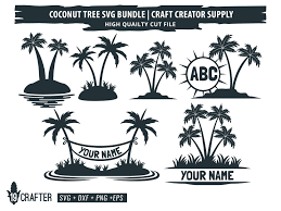 Download Coconut Tree Svg Bundle By Greatype19 Thehungryjpeg Com