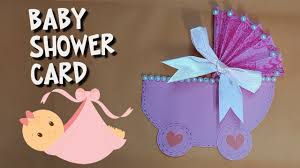 How To Make Easy Diy Baby Shower Card Card Idea For Kids Birthday Card Youtube