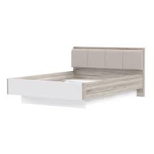 Es gibt drei große schubkästen, die z.b. Bett Sandeiche Weiss 140x200 Cm Online Bei Roller Kaufen