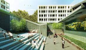 曲径通幽看世界 义乌新世纪外国语学校 零壹城市 谷德设计网 foreign languages language school foreign