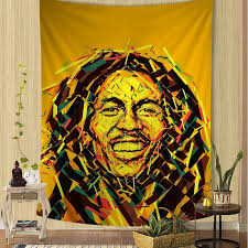Bob Marley Singer Wall Hanging Tapestry Indian Buddha Wall Decoration  Witchcraft Bohemian Hippie Bob Lion Bedroom
