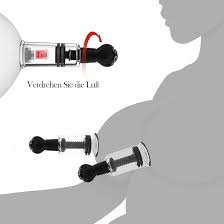 2 ventouses à tétons + 2 pinces à lèvres Spreader Sangle,Set de sextoys de  stimulation des seins extra fort,Pompe à seins Pinces clitoridiennes Clip  vaginal Réglable Clip à tétons Pour Femmes Hommes :