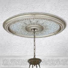 A ceiling medallion is simply an ornamental decorative item, often circular in shape, which people use to dress up their presently, ceiling medallions are still common, particularly in large rooms of most stately homes. Champagne Large Oval Ceiling Medallion Afd Home