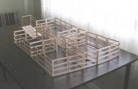 Cattle Yards Pop Stick Craft Diy For Kids Toy Barn