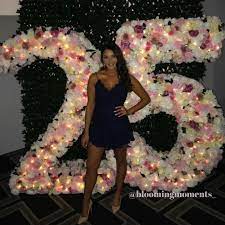 Gifts australia has a range of 21st birthday ideas to make any transition into adulthood memorable and special. 1 8m Floral Number 25 For Hire Sydney Australia Floral Numbers Floral Letters Floral Heart Flower Walls Flower Numbers 21st Birthday Decorations Happy 25th Birthday 25th Birthday Parties
