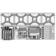3d Model Sci Fi Wall Panel Kit Futuristic Space 3d Models Squirrel Studio Sci Fi Sci Fi Props Spaceship Art