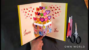 Fold a piece of construction paper or cardstock in half. Beautiful Birthday Greeting Card Idea Diy Birthday Pop Up Card Diy Greeting Cards Handmade Birthday Greeting Cards Diy Diy Greeting Cards For Birthday