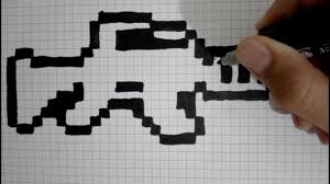 Tuto Pixel Art Comment Dessiner Une M4 De Fortnite Youtube