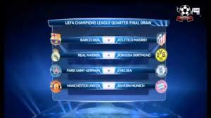 Amanha começa a champions pessoal metam as vossas equipas? Sorteio Uefa Champions League Quartas Final 2014 21 03 14 Youtube