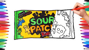 Grab our step by step drawing for kids, beginners and everyone else! How To Draw Sour Patch Kids Bag Coloring Pages How To Draw Candies For Kids Candy Coloring Pages Youtube