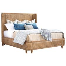 Los Altos Ivory Coast King Size Bed With Woven Banana Leaf By Tommy Bahama Home At Jacksonville Furniture Mart Tommy Bahama Home Panel Bed Bed Furniture