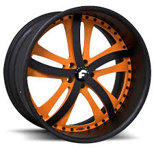 Black And Orange Forgiato Rims Forgiato Rasoio Wheels