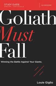 Putting an x through anxiety: Goliath Must Fall Study Guide Winning The Battle Against Your Giants Louie Giglio 9780310083740 Christianbook Com