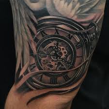 Enjoy these gorgeous rose tattoos. 90 Realistic Rose Tattoo Designs For Men Floral Ink Ideas Pocket Watch Tattoos Watch Long Hairstyles