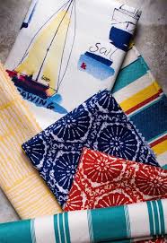 Covington Nautical Fabrics Dress Up Your Beach House Or Cottage Home Fabrics Available At Sailrite Coastal Cottage Decorating Fabric Beach House Style