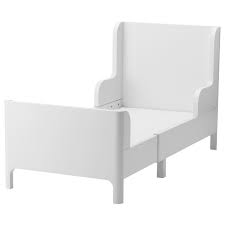 Busunge Bettgestell Ausziehbar Weiss Weisse Bettwasche Bettgestell Und Bett Ideen