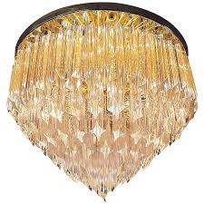 Clear crystal star shaped flush mount minimalist 16/19.5 w led flushmount lighting for parlor. Crystal Flush Mount Lighting 1stdibs