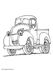Gmc pickup truck coloring pages. Pickup Truck Coloring Pages Free Printable Pictures 60