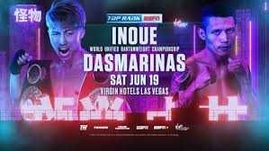 See odds and picks for naoya inoue vs michael dasmarinas as they fight for ibf and wba bantamweight world championships on june 19th, 2021 in las vegas. Top Rank Boxing Naoya Inoue Vs Michael Dasmarinas Virgin Hotels Las Vegas June 19 2021