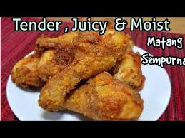 Saat mengonsumsi ayam goreng, bagian dada dan paha menjadi salah satu bagian yang paling banyak difavoritkan oleh banyak orang. Resep Ayam Goreng Tanpa Ungkep Matang Sempurna Lembut Dagingnya Youtube