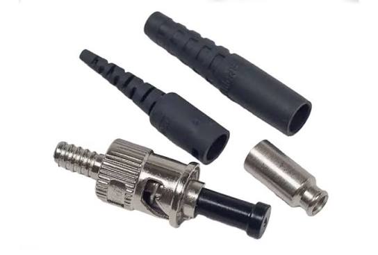 Amphenol ST Connector, 128µm Stainless Steel Ferrule, Metal Body