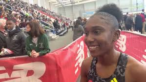 Gavin Sherry after winning 2022 New Balance Indoor Grand Prix High School  Mile