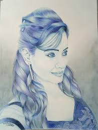 Monochrome Sketch Painting, Single Colour Sketch, One Colour Sketch Painting